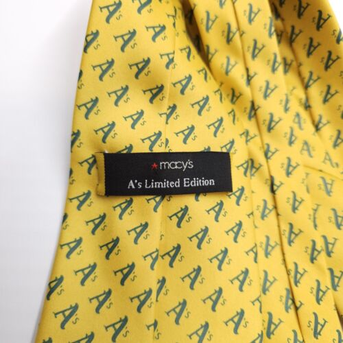 MLB Oakland Vegas A's Tie ATHLETICS Baseball MACYS Limited Edition Neck Tie - Picture 2 of 7
