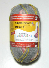 60g ball of Regia Arne  Carlos PAIRFECT KIDS COLOR Sock Yarn 2983 HILDE