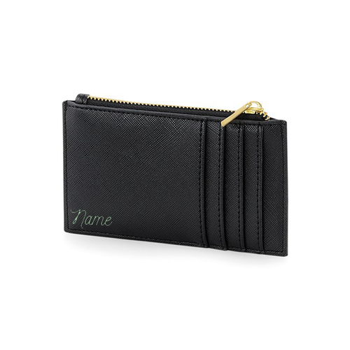Personalised Card Holder Wallet Mens Womens Zip Purse Initials Any Name Gift - Picture 4 of 43