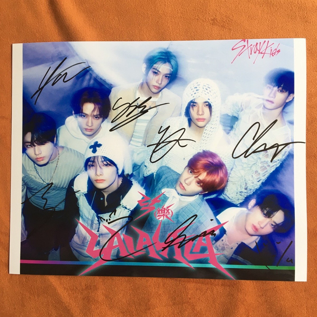 楽 STAR STRAY KIDS SKZ Photo Poster 4*6 Autographs SIGNED K-POP