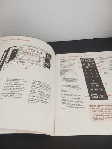 Vintage General Electric GE Microwave Oven Instruction Booklet Manual Model JE87 - Picture 4 of 6