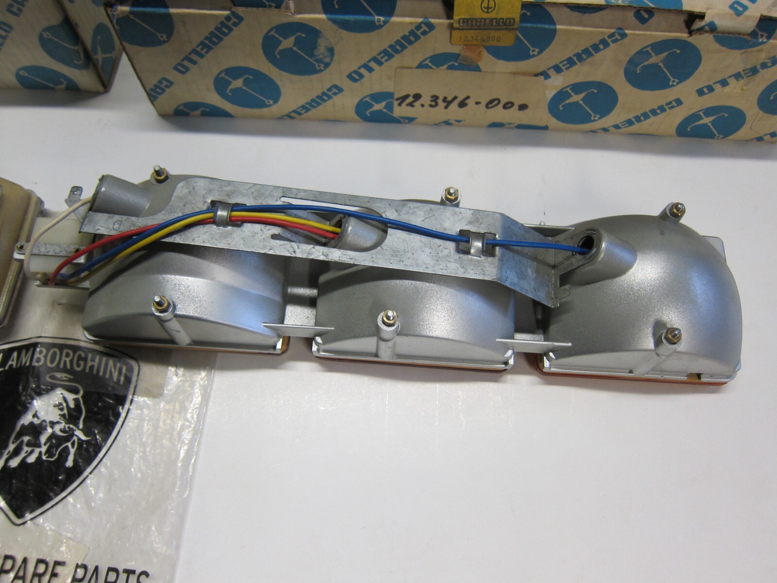 Countach original tail lights pair right + left Carello NOS