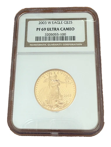 US 2003 W Gold 1/2 oz $25 NGC PF69UC Proof Gold Eagle