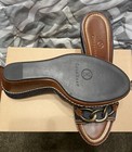 Cole Haan Sz 9B Women’s Denim & Leather Wedge Sandals  NEW — photo 4