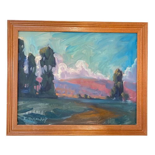 Original Kyle Buckland Landscape Oil Painting On Canvas Board Post Impressionism - Picture 5 of 8