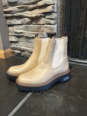 Sam Edelman Laguna Tan Waterproof Lug Sole Chelsea Boots