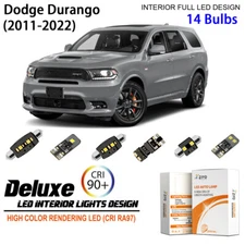 LED Interior Light Kit for Dodge Durango 2011-2022 White LED Light Bulbs Upgrade