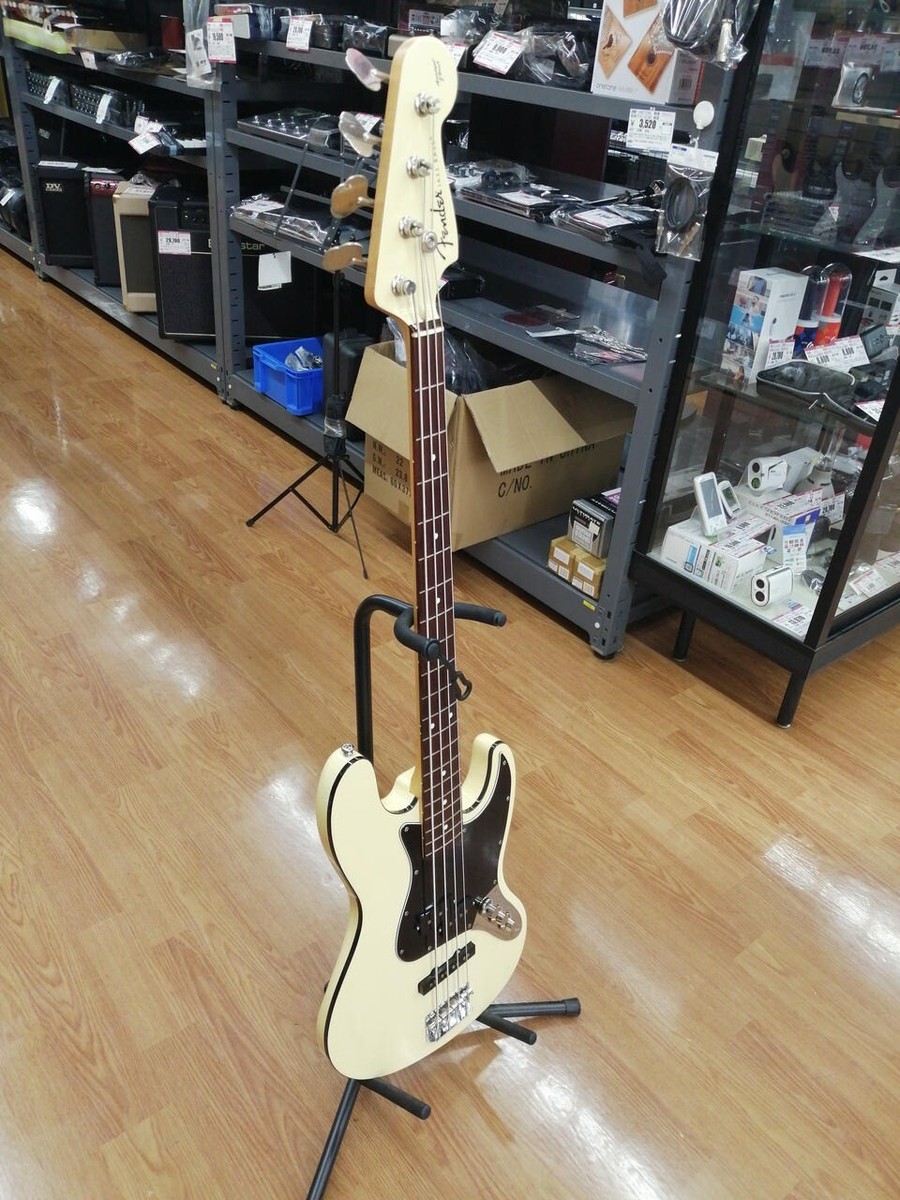 ベース Fender JAPAN Aerodyne JAZZ BASS AJB-66 Fender Japan AJB-66 Aerodyne Jazz Bass White Made in Japan