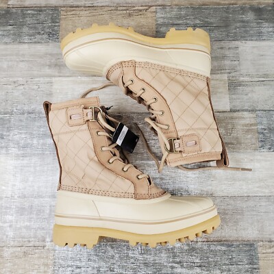 Sorel Caribou Royal Hiking Boots Womens Sz 9 Lined Canoe NEW NWOB