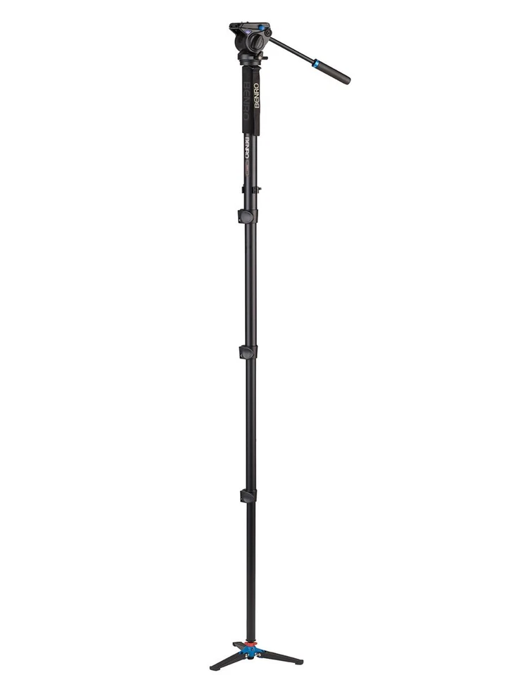 Benro A48FDS4 Series 4 Aluminum Monopod with 3-Leg Locking Base & S4 Head - Image 2 of 4