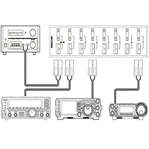 AP-8 8 Port 40A Connector Power Splitter Distributor Source Strip 8 Output HAU - Foto 4 di 10