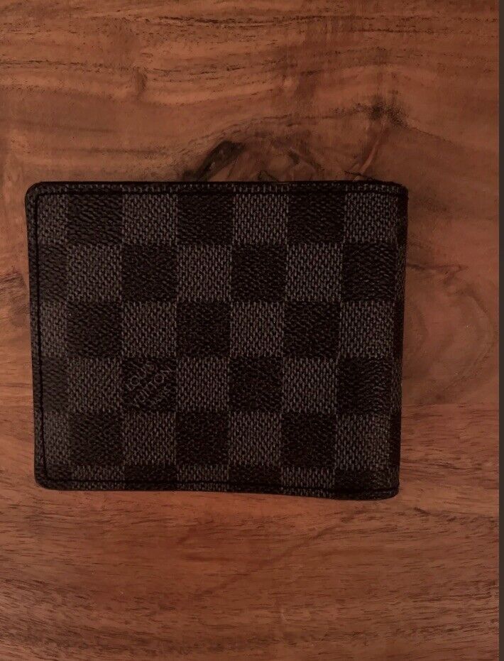 Louis Vuitton Wallet Black Checkered