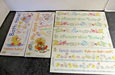 Suzy Zoo Stickers Sheets Baby Bath Time / Splish Splash/ First Food/Shower /7428
