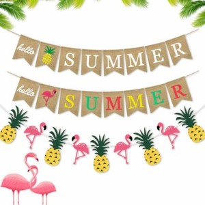 Hello Summer Burlap Banner Country Style Summer Banner Flamingo Design Flag Th Ebay Hello Summer Burlap Banner Country Style Summer Banner Flamingo Design Flag Th Ebay