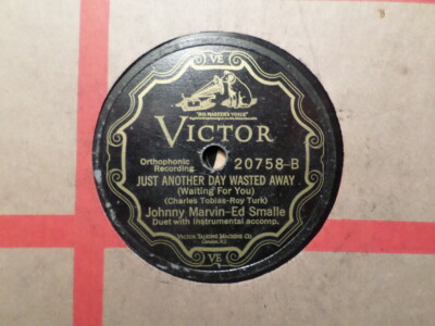 VICTOR 78 RECORD 20758/JOHNNY MARVIN/FRANKLYN BAUR/JUST LIKE A