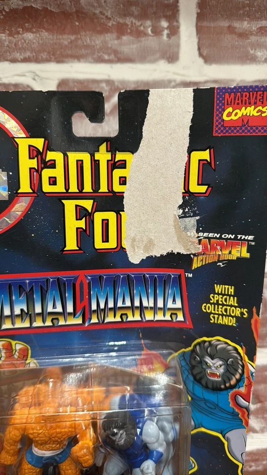 Marvel Fantastic Four Metal Mania Thing vs. Blastaar Toy Biz 1995 Foto 3 de 4