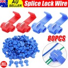 80Pcs Quick Splice Lock Suitcase Wire Connectors Electrical-Tap Terminals Crimp