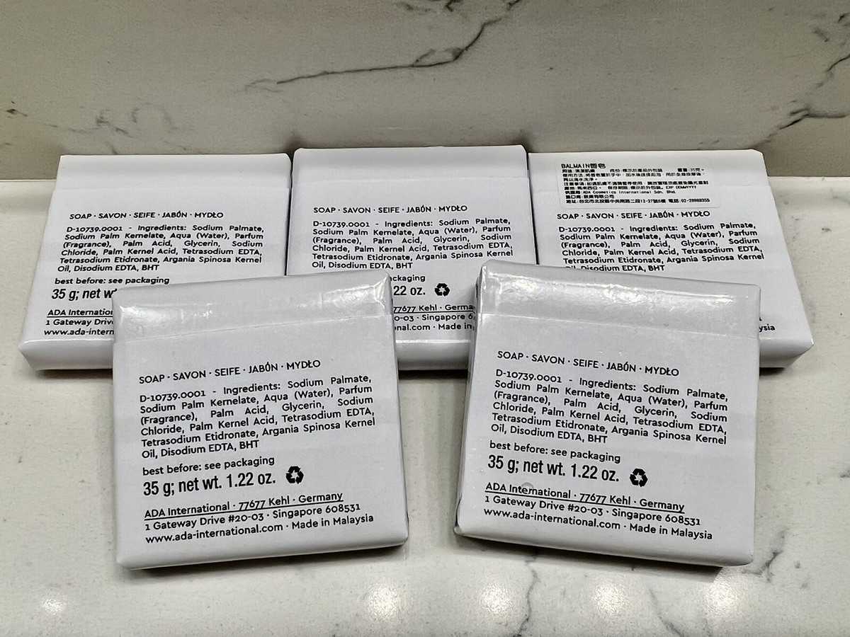 New BALMAIN Paris Face & Bath Soaps - Set of 5 pcs. | eBay