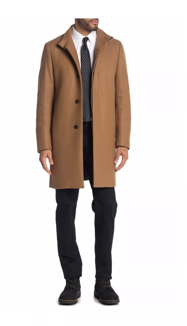 Theory Men's Belvin OP Modus Melton Wool Blend Coat MSRP $849