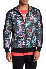 PUMA Men's T7 Track Jacket Multi-Color Graffiti Print 574982 41 Choose SZ