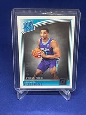 MILES BRIDGES 2018-19 PANINI DONRUSS RATED ROOKIE PRESS PROOF RC #D 301/349