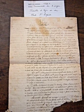 1791 manuscript of 7PP on the troubles of UZES and PONT St ESPRIT (GARD)