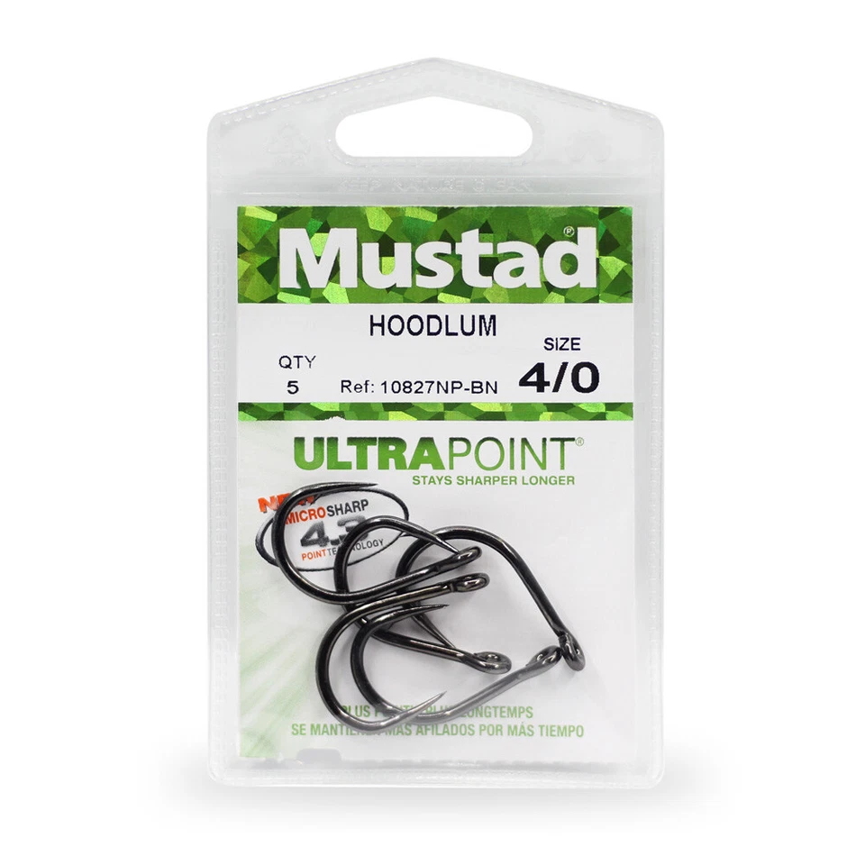 Mustad Ultrapoint Hoodlum Live Bait Hooks - Cod Snapper Tuna Marlin Sea Fishing - Image 3 of 4