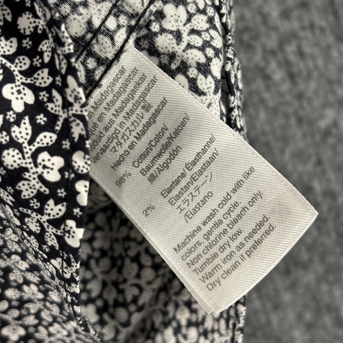 J Crew Floral Long Sleeve Button Front Shirt Classic Fit Size Medium - Picture 5 of 8