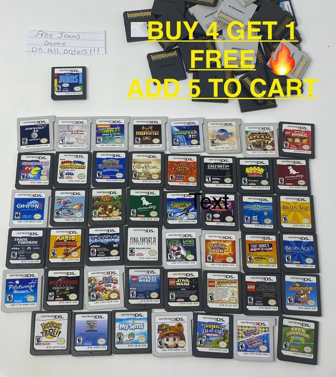 Original Nintendo DS 3DS Games Video Games Buy 4 Get 1 Free