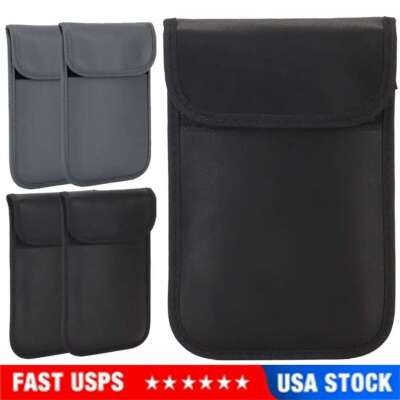 Men Faraday Bag RFID Signal Blocking Shielding Pouch Cell Phone Wallet Blocker