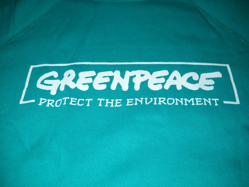 GREENPEACE ACTION WORLD LIVING OCEANS PROTECT ENVIRONMENT TEAL SWEATSHIRT - XL - NEU