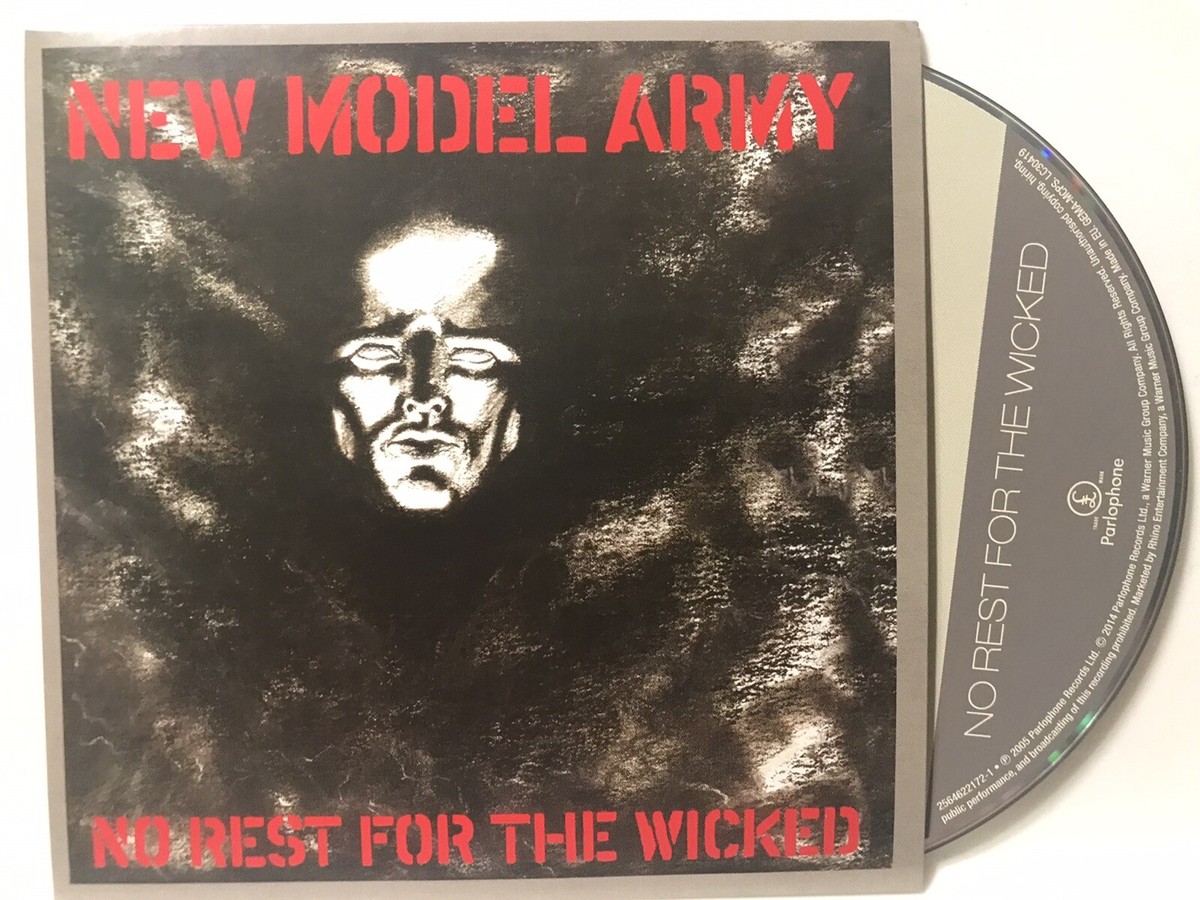 Rare CD Card sleeve Limited New Model Army No Rest For The Wicked