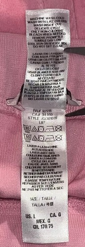 Juicy Couture M Top L Pants Velour Light Pink Vintage Matching Tracksuit Set Y2K - Picture 15 of 18