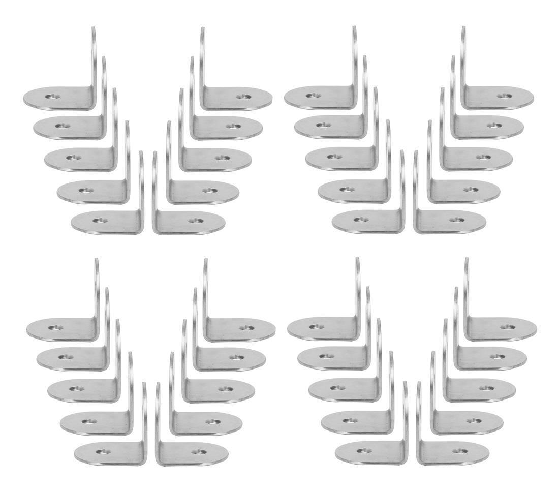 Equerre en Forme de L - Support à Angle Droit de 90 Degrés 30×30×15mm Epaisseur 2mm 10PCS