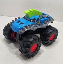 Rev-up Monsters Toy State Industrial Monster Truck Blue Green Tested And Works