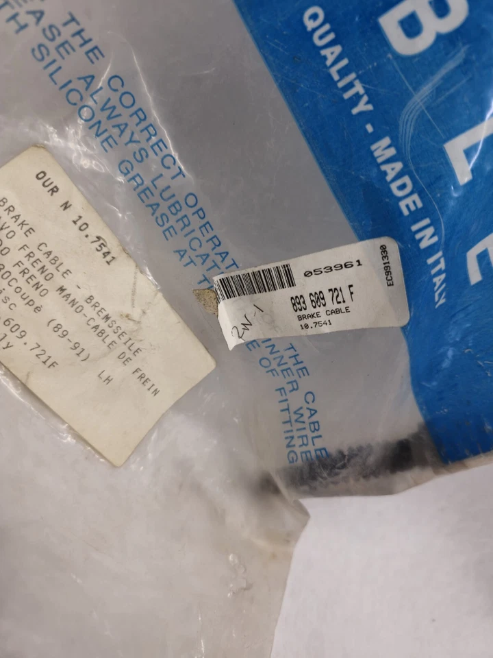 Cable freno izquierdo audi 80 90 cabriolet cupé 893609721f nuevo pieza original audi Foto 4 de 4