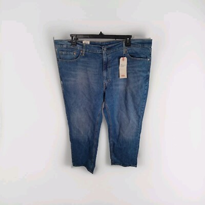 New Levi's 541 Athletic Taper Stretch Flex Blue Jeans Mens Size 46x30 (47x29)