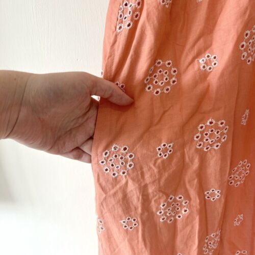 Thought Andrina Tiered Midi Dress Size 14 Organic Cotton Broderie Anglaise - Picture 8 of 10