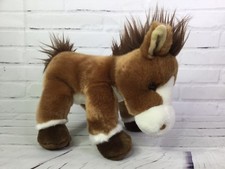 Ganz Heritage Collection Horse Pony Plush Stuffed Animal Brown White H13924