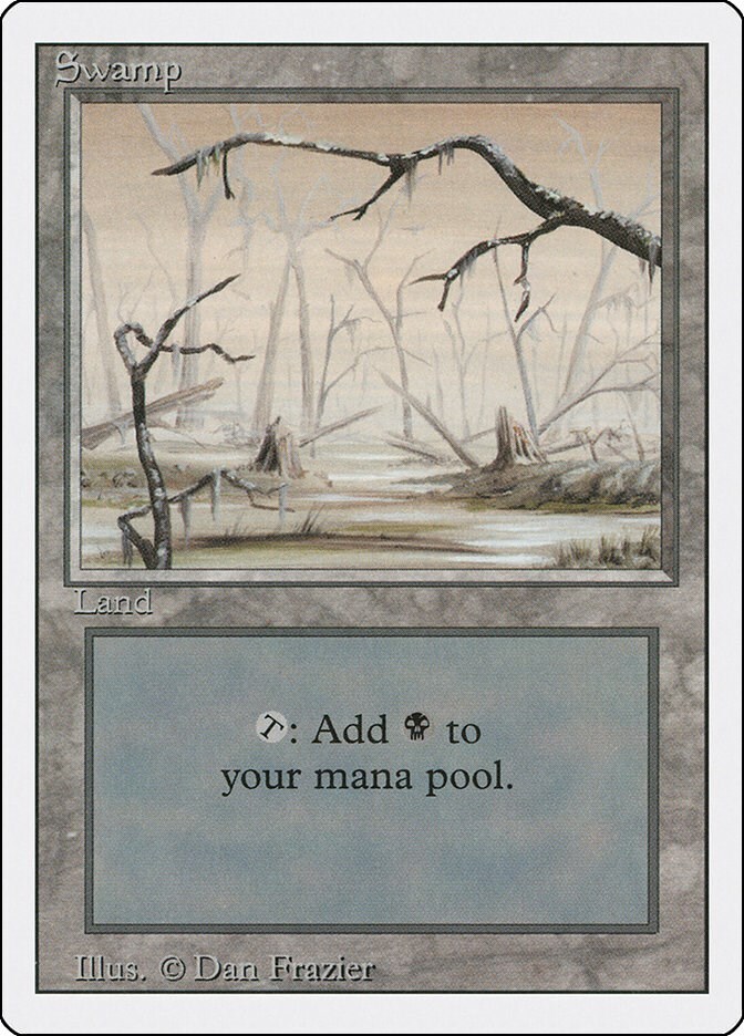MTG -Revised Edition - #301 Swamp (B) - NM | eBay