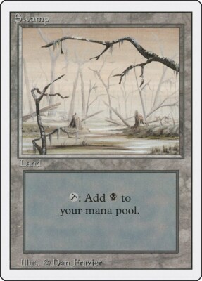 MTG -Revised Edition - #301 Swamp (B) - NM | eBay