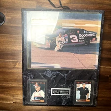 Dale Earnhardt Sr. #3 Goodwrench Plaque 15" x 12" With 2 Sports Cards