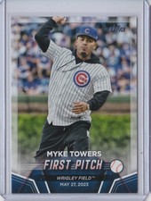 2024 Topps Series 2 MYKE TOWERS Chicago Cubs FIRST PITCH INSERT