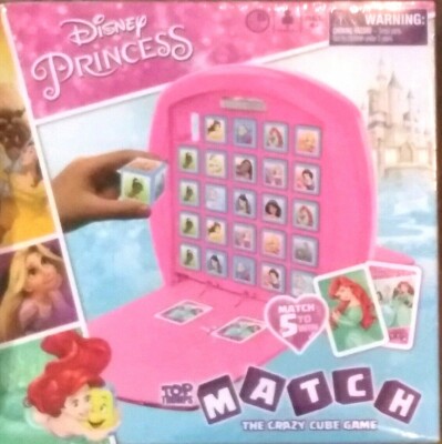 Disney Princess Match Game The Crazy Cube Game - NEW