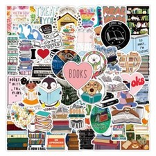 READING Vinyl Stickers C I LOVE BOOKS Read NERD Teacher LIBRARIAN Library BOOK