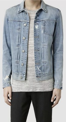 Distressed Denim Jacket XS | eBay