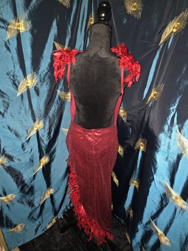 Womans Sexy Evening Dress L B6 - Picture 3 of 3