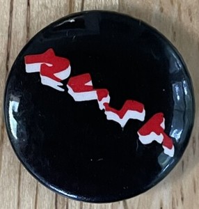Rush pin -- 1.0" --Black, Red and White