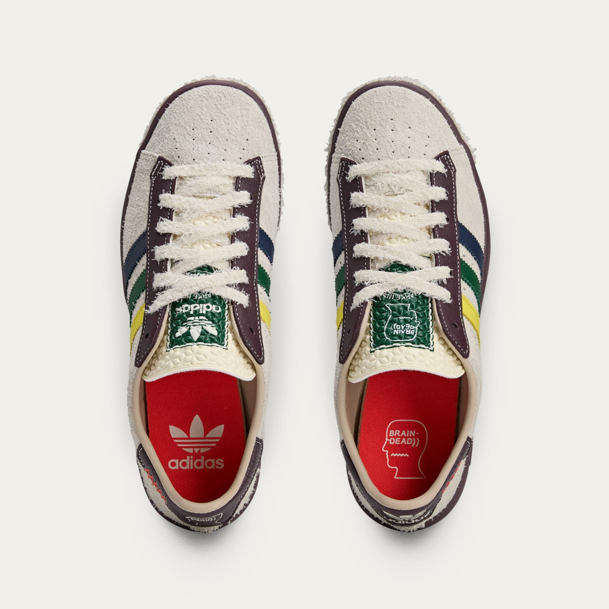 Brain Dead × adidas Originals Forest Hills Cream White