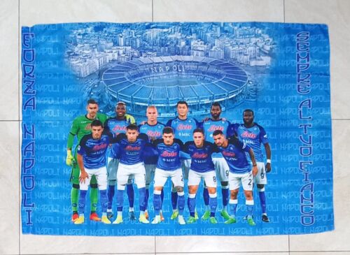 bandiera 140x90 NAPOLI Campione D’Italia Scudetto Bandierone Giocatori Del Napol